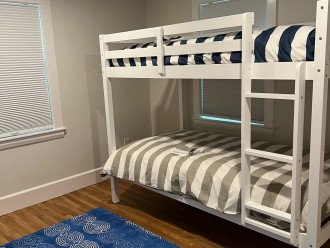 Bedroom 3 (kids) - twin bunks + additional twin bed (not visible)