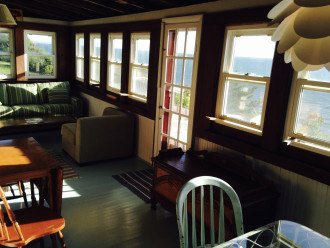 View out over Cape Cod Bay from dining area