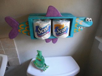 Bath Tissue Supplied-Watch out for the Shark!