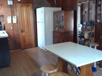 Kitchen with Washer Dryer, Dish Washer, microwave , full size stove & fridge