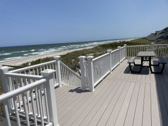 Panoramic Views of Our Private Beach and Cape Cod Bay From Our New Deck