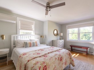 Second floor primary bedroom with queen mattress