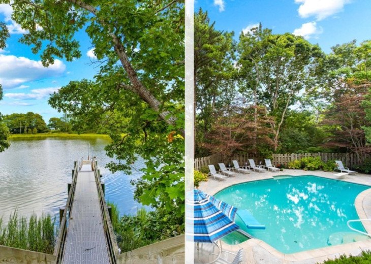 Large home with Private dock and heated pool