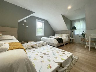 2F Cape Hiking & Biking Bedroom with full size floor mattress