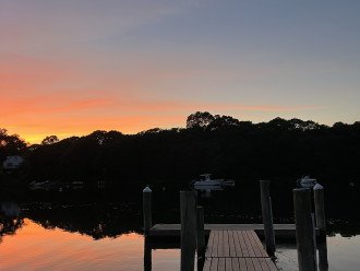 Neighborhood dock you will have access to across the street! Amazing sunsets.