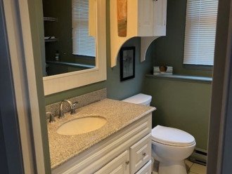 Full bathroom with tub and shower