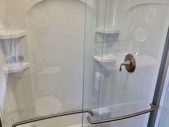 Shower in first floor bathroom