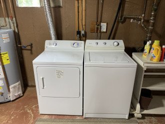 Washer and Dryer in the basement